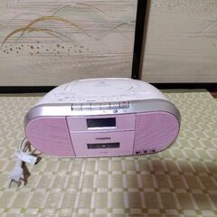 CD、カセット付き　東芝ラジカセ