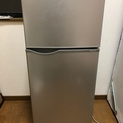 シャープ SHARP 118L 2ドア冷蔵庫（直冷式）シルバー系