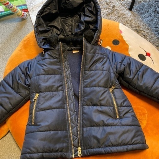 petit main中綿入りネイビーダウン