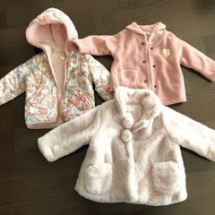 幼児コート（女の子80×2、90）使用済み