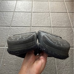 クロックス　ボア　サンダル　ブラックの画像