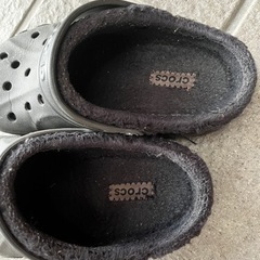 クロックス　ボア　サンダル　ブラックの画像