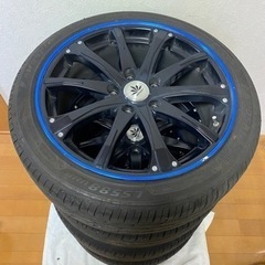 バーンスポーツ ホイールタイヤセット 114.3 17インチ 7...