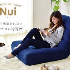 Bリクライニングソファ【ヌイ／ネイビー色】ソファ 1人掛け リクライングソファ B品 アウトレット品 ※定価14,990円 の画像