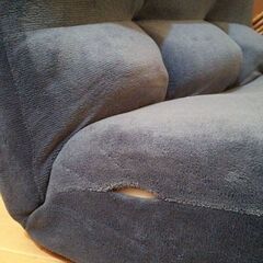 Bリクライニングソファ【ヌイ／ネイビー色】ソファ 1人掛け リクライングソファ B品 アウトレット品 ※定価14,990円 の画像