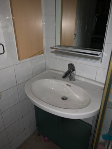 洗面化粧台　750ミリ　中古　混合水栓