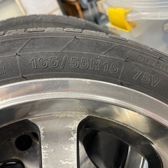 15インチホイルタイヤセット　ガリ傷ありの画像
