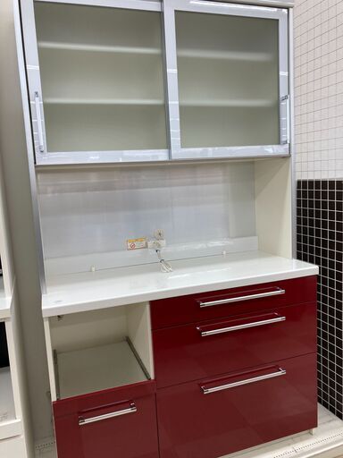 キッチンボード　Pamouna　 レッド