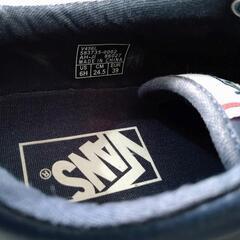 VANSスニーカー★ネイビー24.5の画像