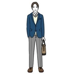 男性のジャケットパンツ