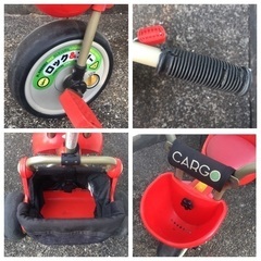 三輪車 赤 舵取り棒付き アイデス ides レッド 男の子 女の子 千葉 成田の画像