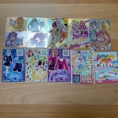 プリキュア＆アイカツカード、ヒミツのここたまシール全10枚