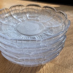【値下げ】ガラス皿☆5枚セット☆19cm