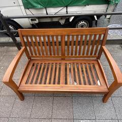 貰って下さい。木製ベンチ