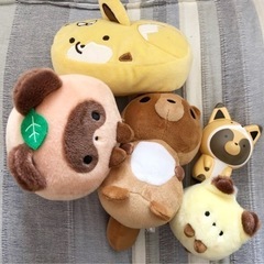 【お取り引き中】ぬいぐるみ⑪たぬききつねセット