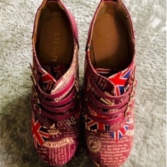 【美品】UK ヴィンテージ風 インポート 厚底ブーツの画像