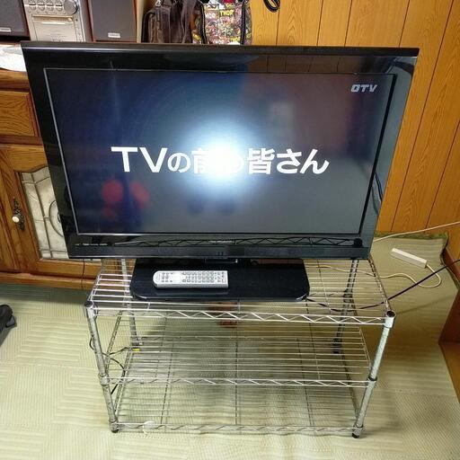 32型テレビとテレビラックセット