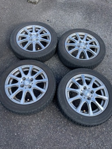 スタッドレスタイヤ(アルミホイール付) 4本セット  YOKOHAMA 155/65 R14 75Q IG50 値下げ不可