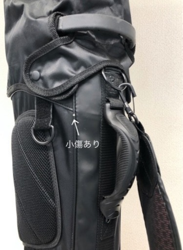 KBN-065【美品】OAKLEY オークリー スタンド式キャディバッグ RED CODE スカル ブラック/ゴールド ゴルフバッグ 