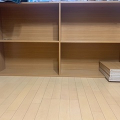 値下げしました【美品】大きめ本棚、幅調整可◎縦・横どちらも使えます◎