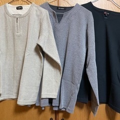 ✮メンズ　長袖シャツ３着セット✮