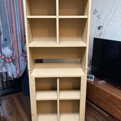 無料　本棚　(2分割式)