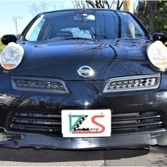 日産　マーチ12SR  後期　5MT フジツボマフラー　車検2年付きの画像