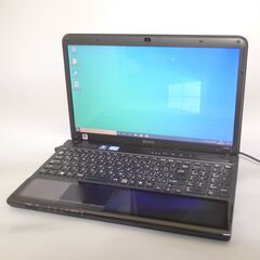新品SSD Wi-Fi有 ノートパソコン 15.5型 SONY VPCCB3AJ 中古美品 第2世代Core i5 8GB DVDRW 無線 Bluetooth webカメラ Win10 Office