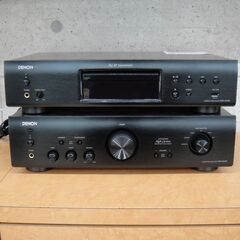 DENON デノン PMA-390RE プリメインアンプ+DCD-755RE CDプレーヤー ブラック 2018年製【モノ市場安城店】139