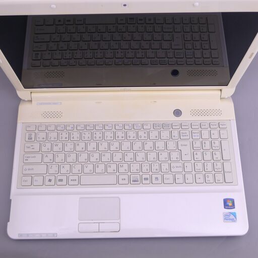 即使用可能 WiFi有 ノートパソコン 15.6型 FUJITSU 富士通 AH42/C 中古良品 Pentium 4GB DVDマル
