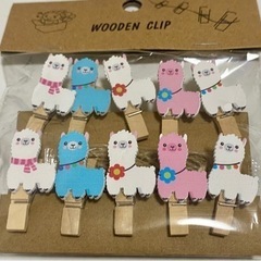 ウッドクリップ アルパカ