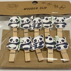 ウッドクリップ パンダ