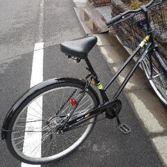 26インチ　自転車　(黒　ギアなし)