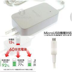 2️⃣【新品未使用】docomo typeB 急速充電 ACアダ...