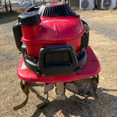 ホンダミニ管理機プチなと培土器と培土車輪の画像