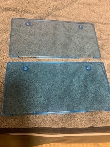 ナンバーカバー　ブルー