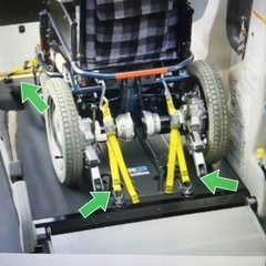 トヨタ ウェルキャブシリーズ 車椅子 タイヤカバー・胸部固定ベルト付 車いす仕様車（スロープタイプ） | 福祉車両（ウェルキャブ