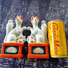 豊岡稲荷で買った狐の置物