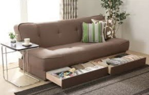 ニトリ 布張りソファベッド オース ヌノ BR 3/19処分