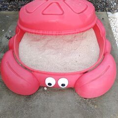 砂場　サンドボックスと砂のセットの画像