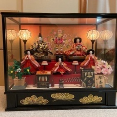 【新品】雛人形　お雛様　ガラスケース入り