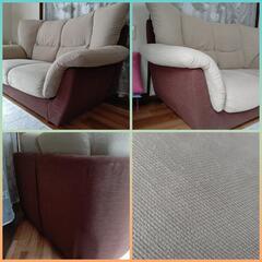 【お取引終了】☆無料☆2人掛けソファー   一部取り外しカバー洗えます。の画像