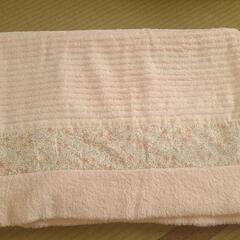 タオルケット　うすピンク