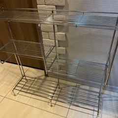 ステンレス キッチン横ラックの画像