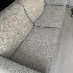 【確定済】大塚家具3人掛けソファ/イブ SD-294C/ライトグレー色の画像