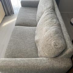 【確定済】大塚家具3人掛けソファ/イブ SD-294C/ライトグレー色の画像