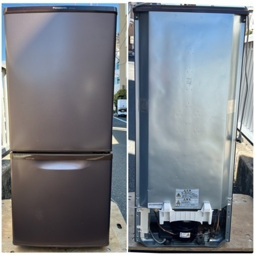 ￥15400(税込) Panasonic  パナソニック　冷凍冷蔵庫　NR−B14AW−T形　2018年製　(3ー09)