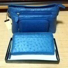 新品未使用☆オーストリッチバッグ&財布セット