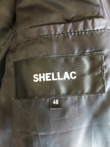 ▲シェラック/ダウンパーカー/ほとんど新品/48/かなり黒に近いダークブルー