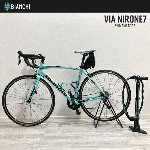 ビアンキ アルミロードバイク Via Nirone7 2018年 SORA サイズ/53 付属品多 ヴィアニローネ A1BM0401